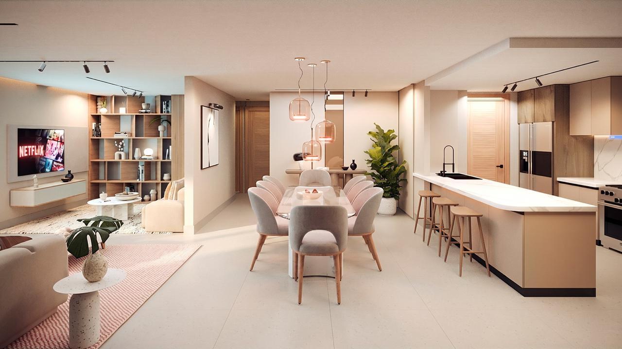 Proyecto de apartamentos en construccion de 2 y 3 habitaciones en La esperilla
