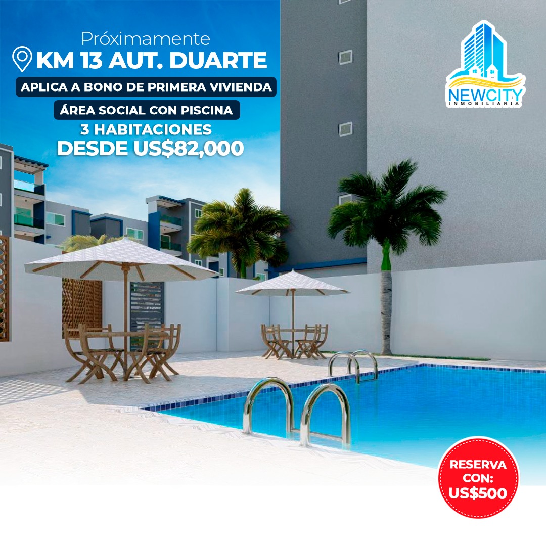 Proyecto de apartamento en venta en  KM 13 Aut. Duarte