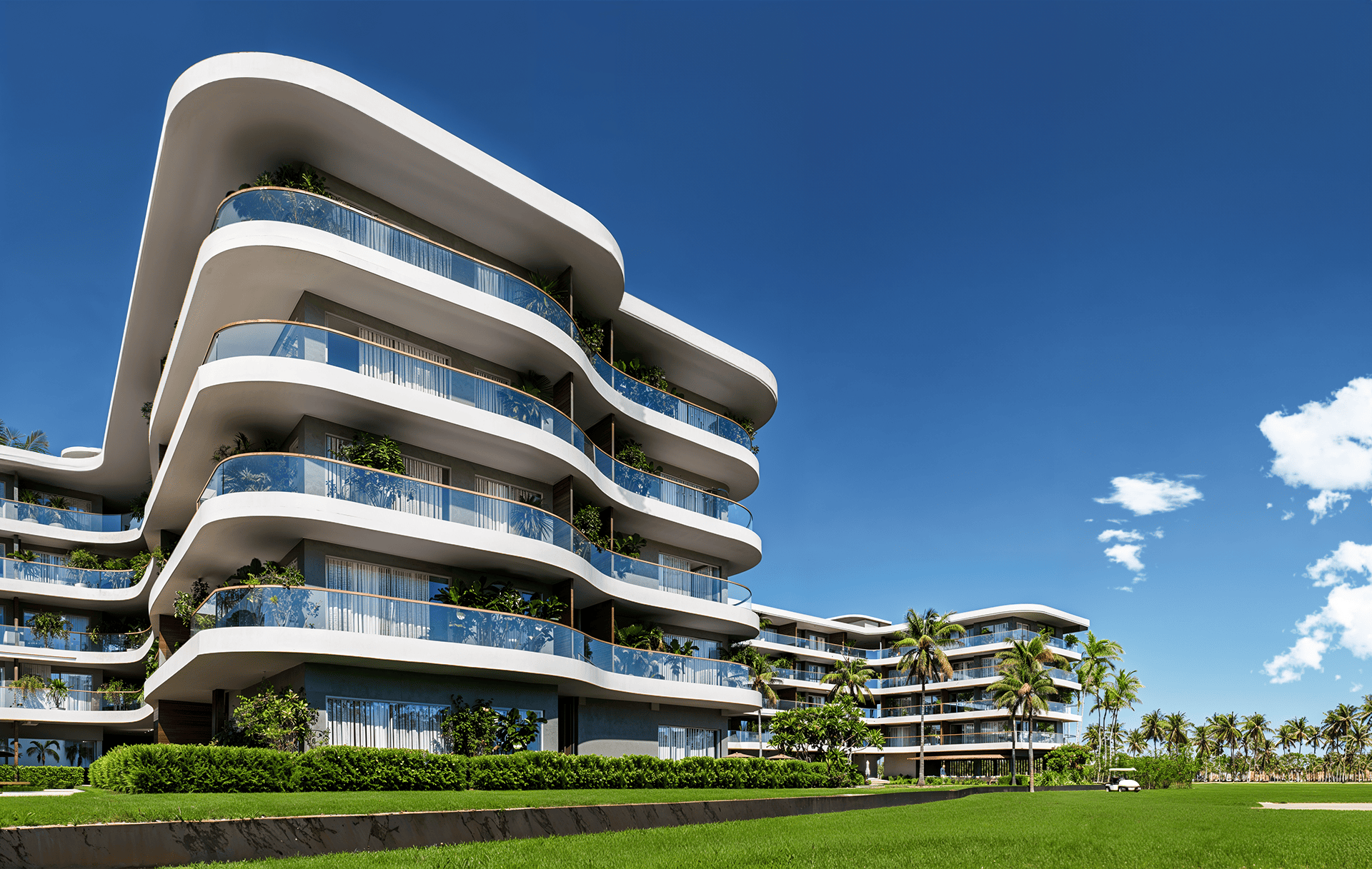 Apartamentos de lujo rodeados de naturaleza y golf