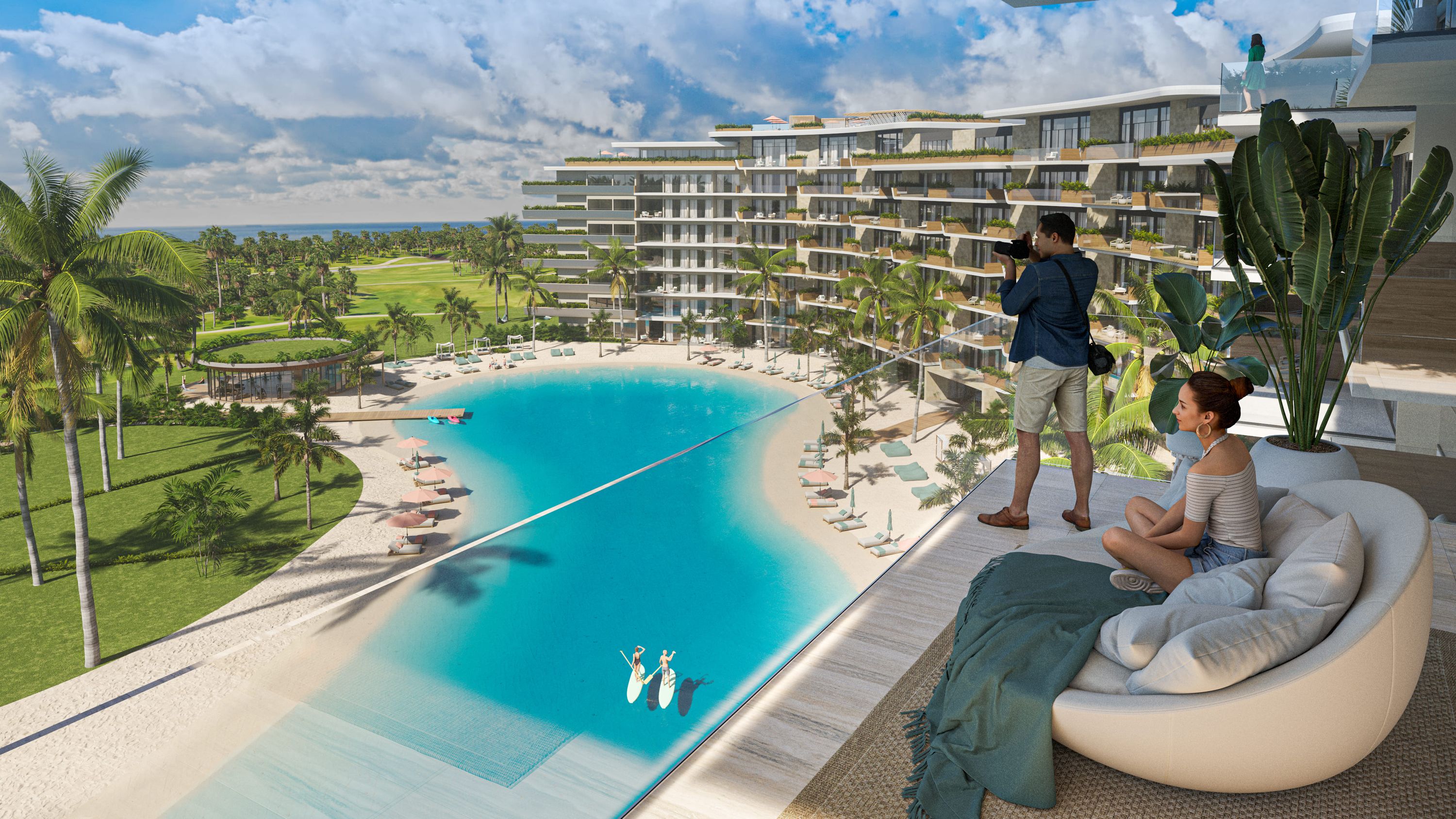Proyecto residencial de estilo contemporáneo tropical, elegante y sofisticado