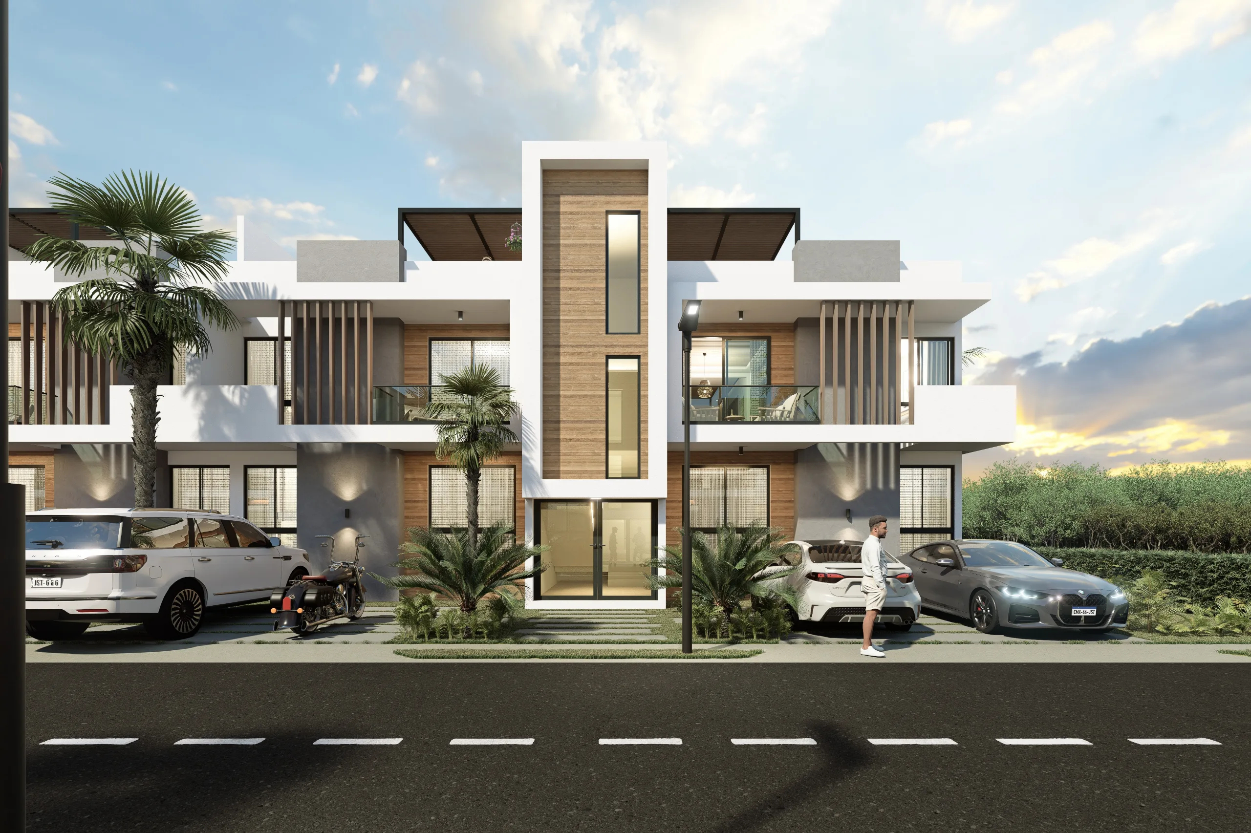 Apartamentos de 2 habitaciones con patio o rooftop privado con jacuzzi en Vista Cana