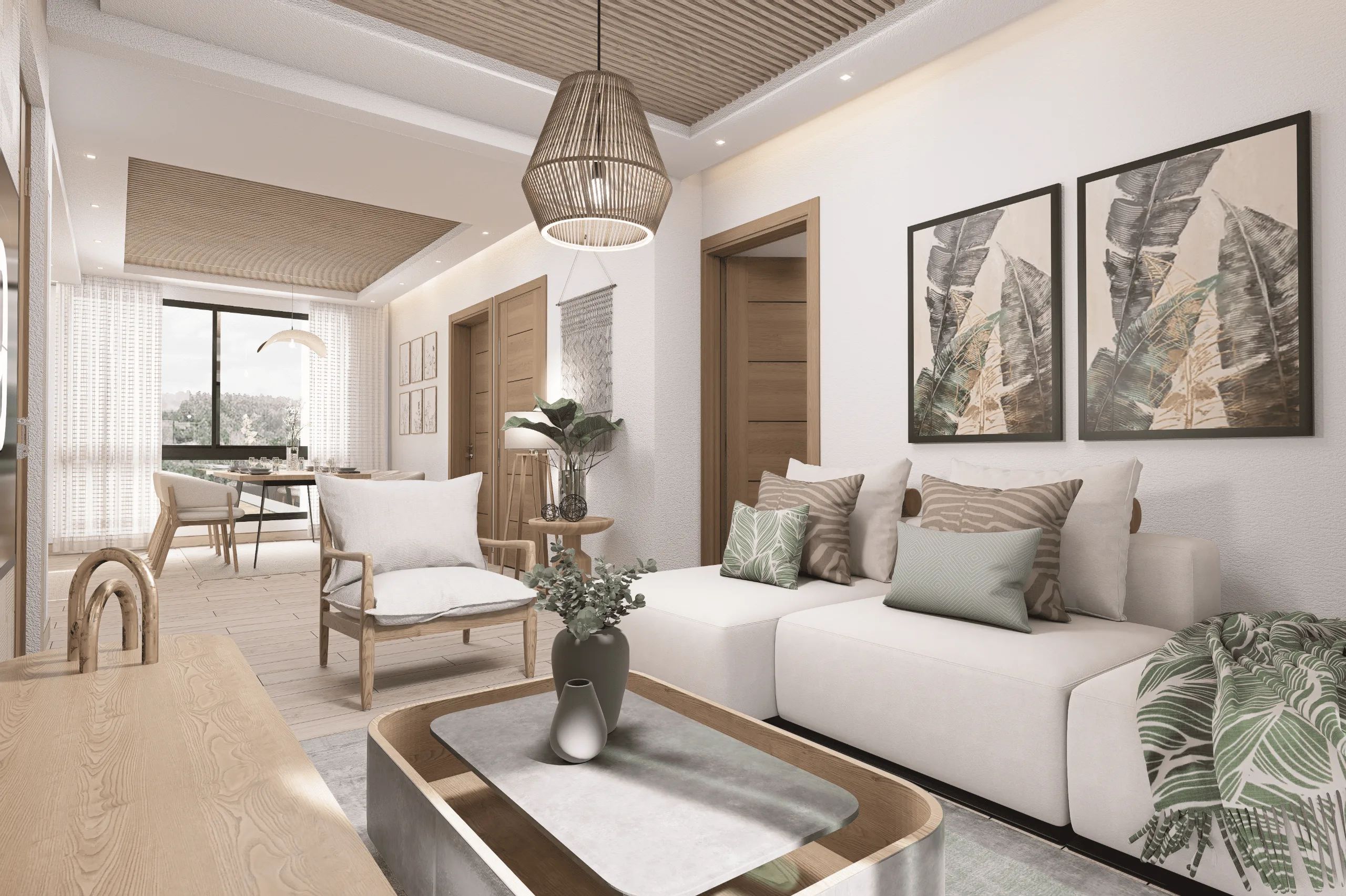 Apartamentos de 2 habitaciones con patio o rooftop privado con jacuzzi en Vista Cana — foto 3
