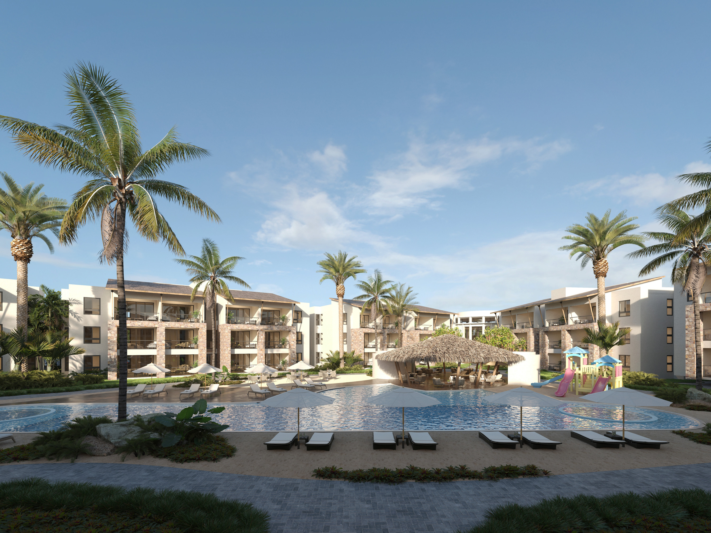 Apartamentos de 1, 2 y 3 habitaciones en playa Nueva Romana, cerca de playa y golf