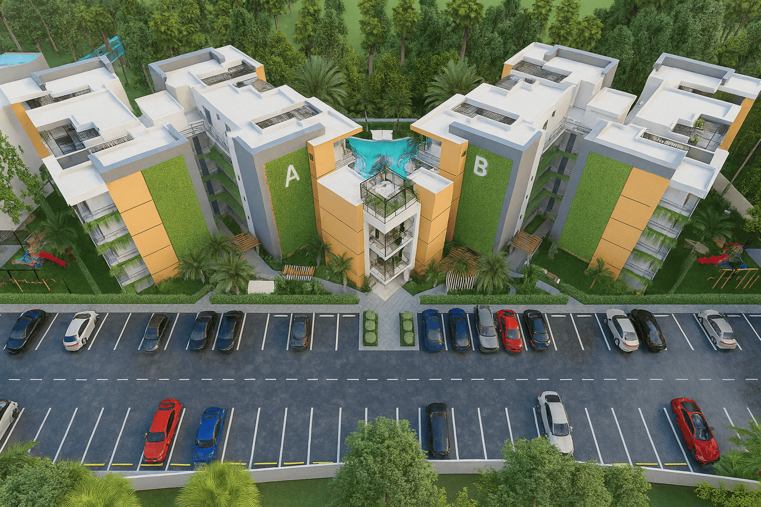 Residencial moderno en Downtown Punta Cana