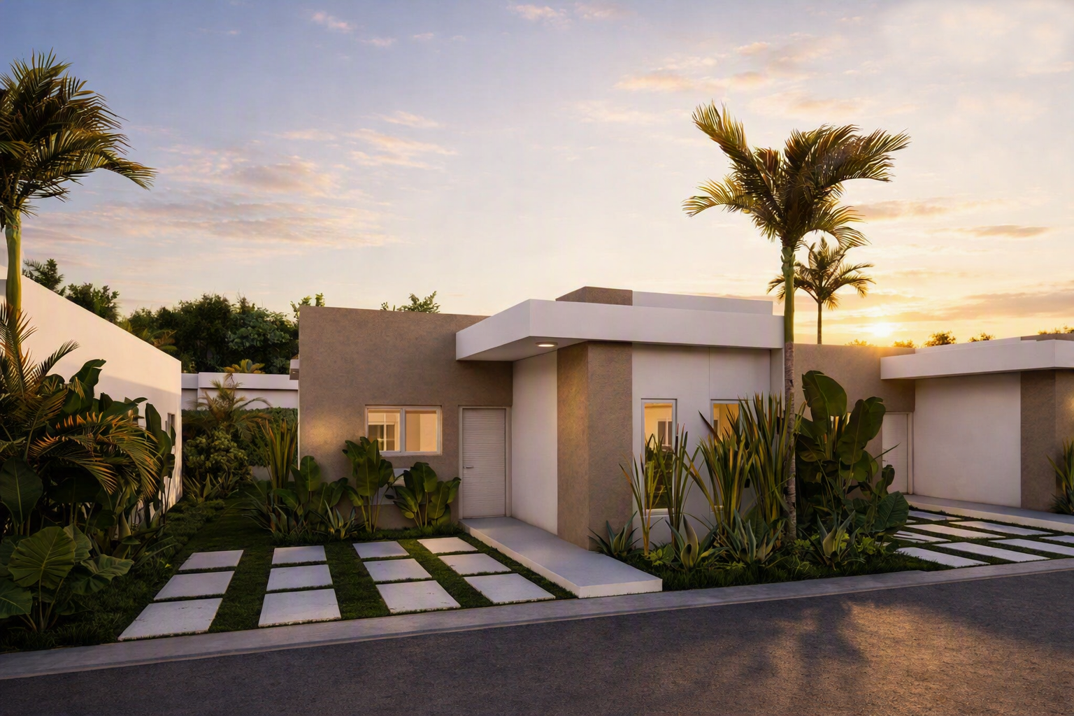 Villas contemporáneas de 2 y 3 habitaciones cerca de la playa en Punta Cana