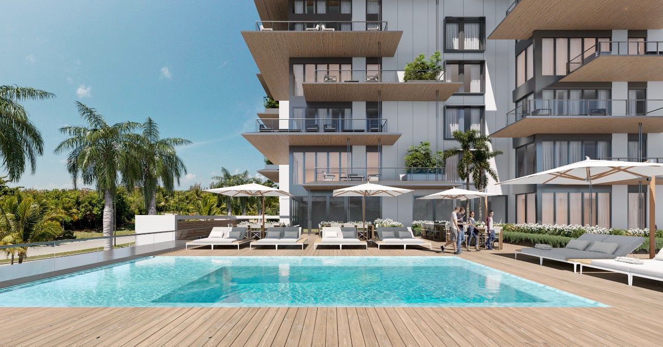 Apartamentos frente al lago cerca de playa Juanillo