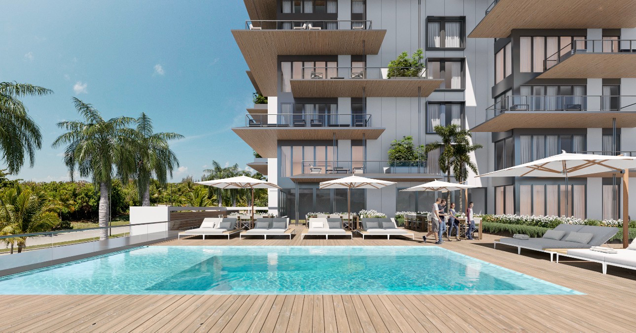 Apartamentos frente al lago cerca de playa Juanillo