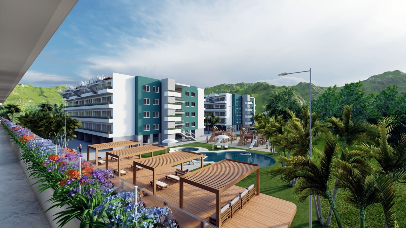 Residencial moderno en Punta Cana con piscina y excelente ubicación