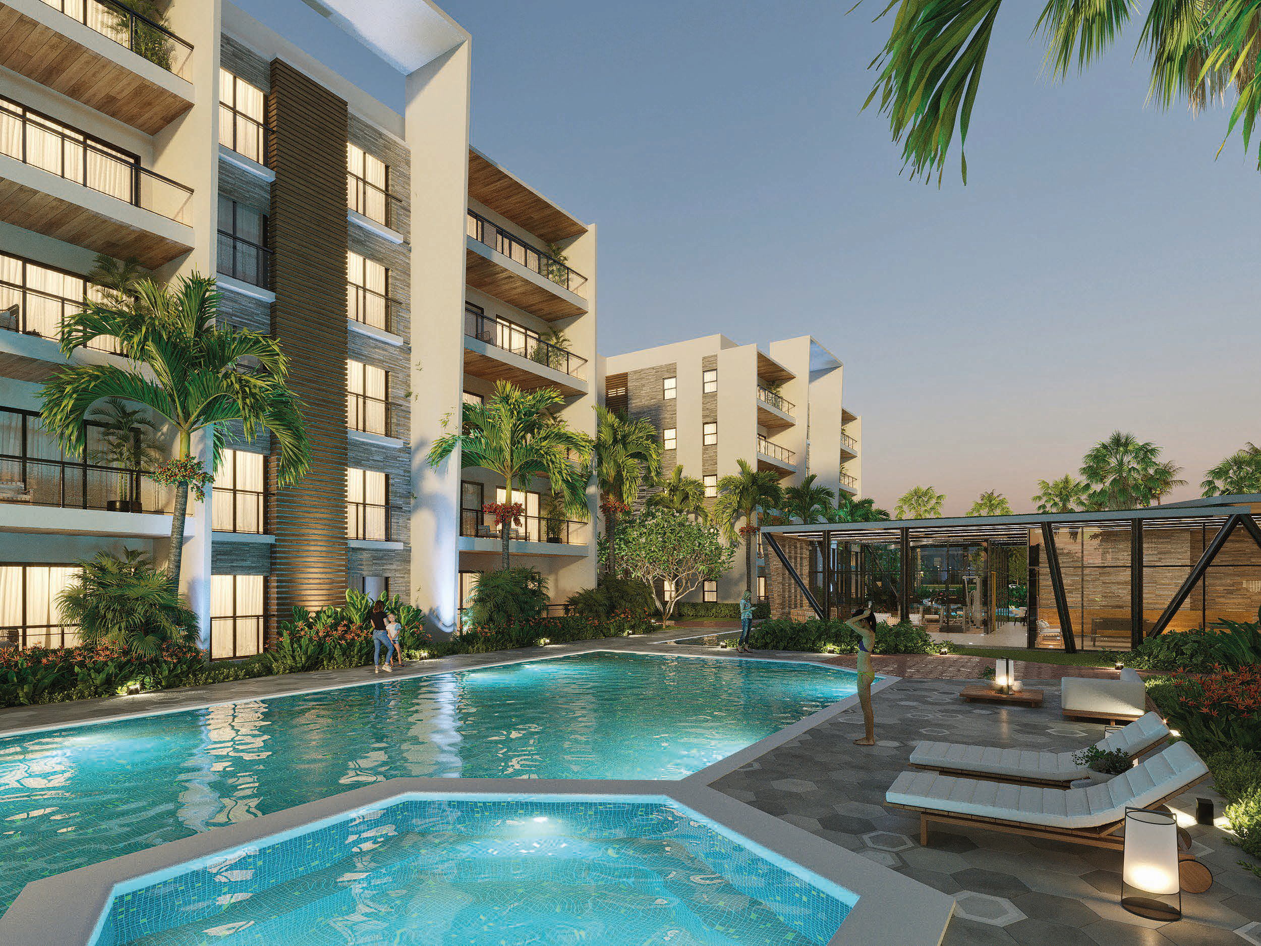 Complejo habitacional tipo condo-hotel en Vista Cana