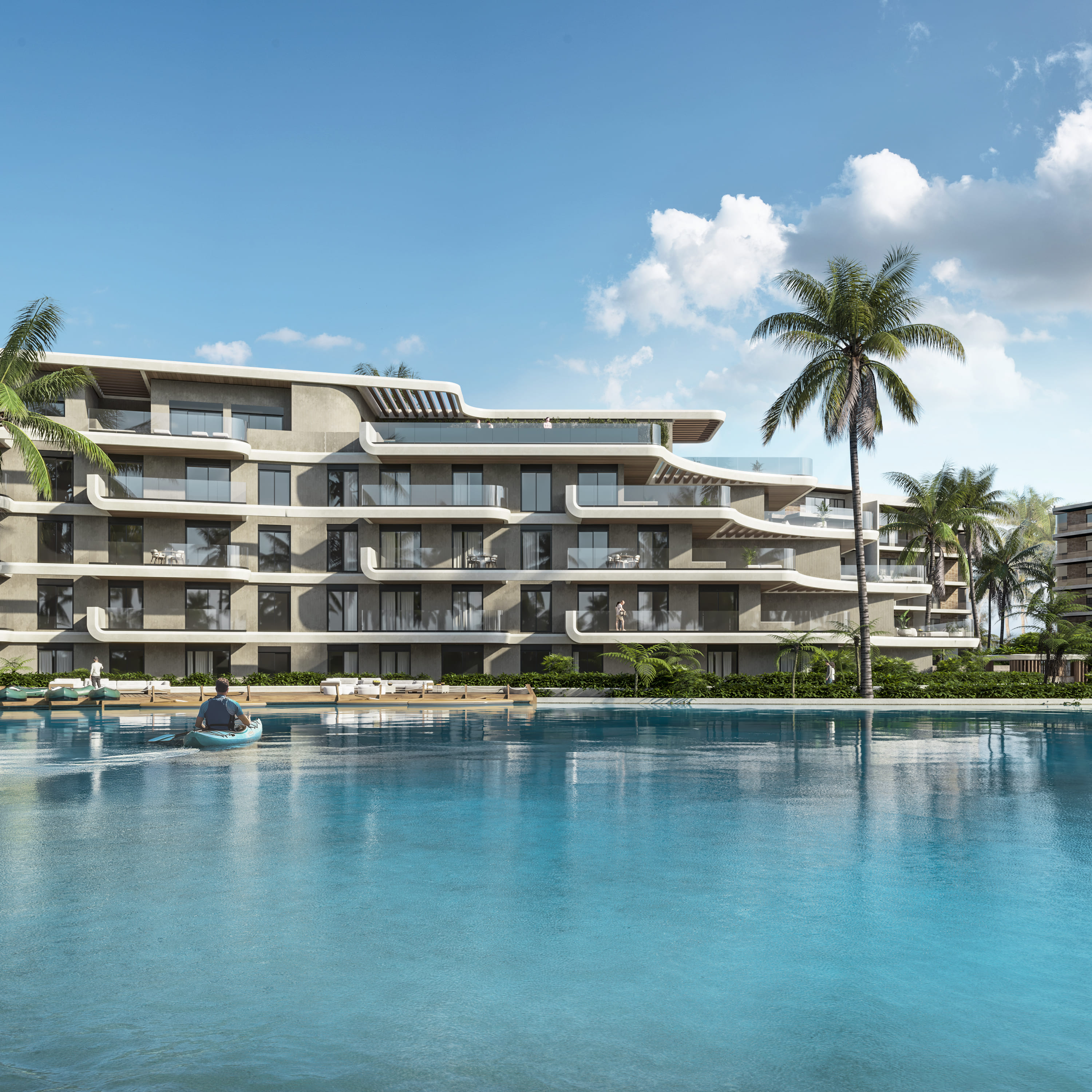 Apartamentos frente al lago en el corazón de Cap Cana
