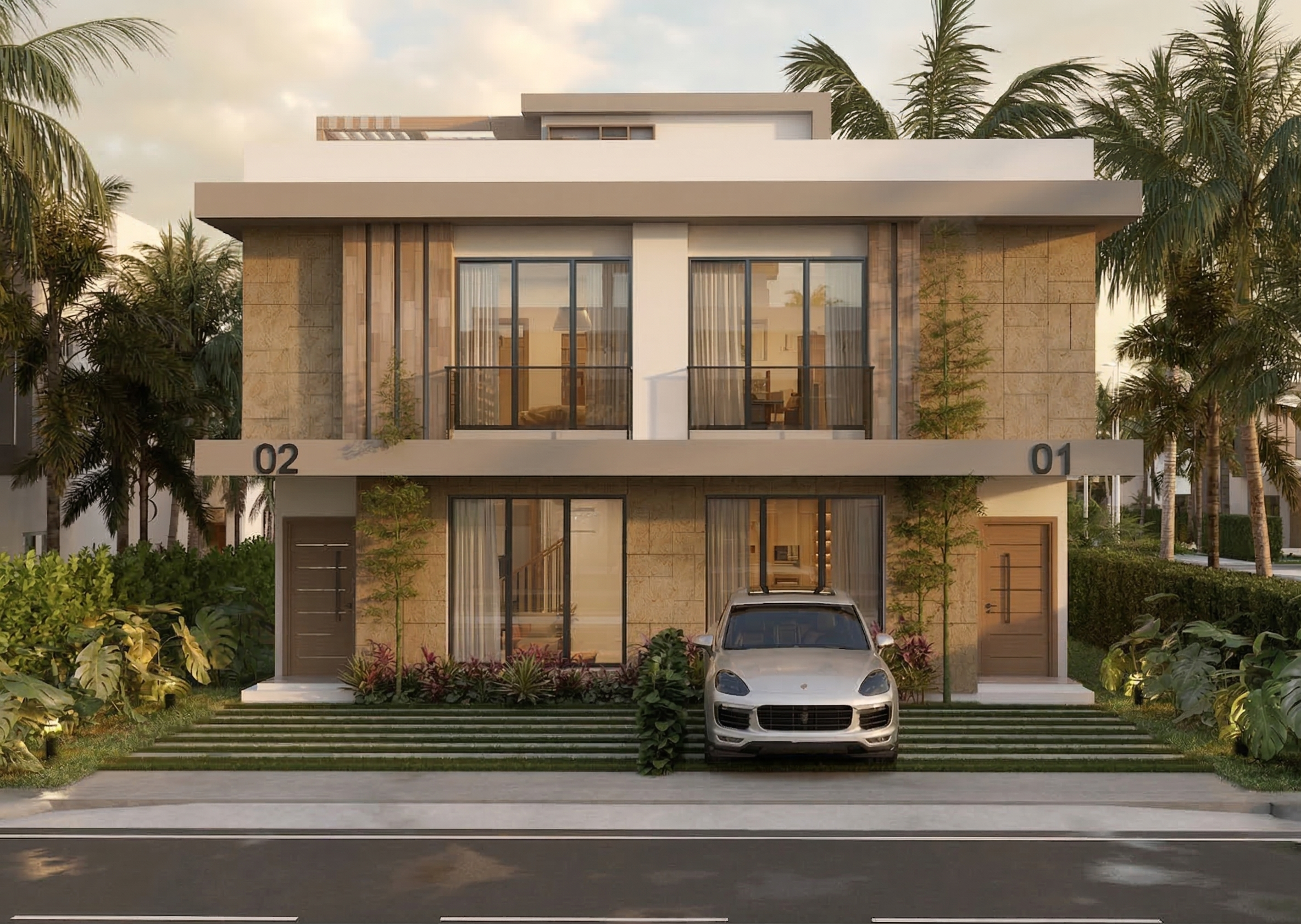 Villas tipo Townhouse y Dúplex de 2 y 3 habitaciones en Punta Cana