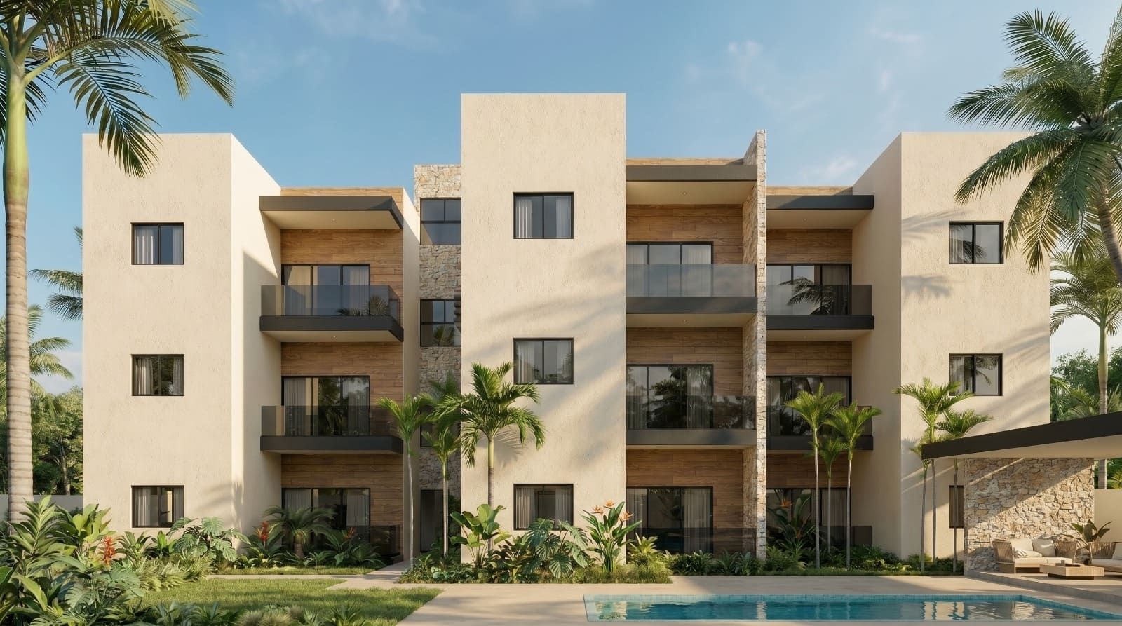 Apartamentos de 2 habitaciones en Downtown Punta Cana — foto 2