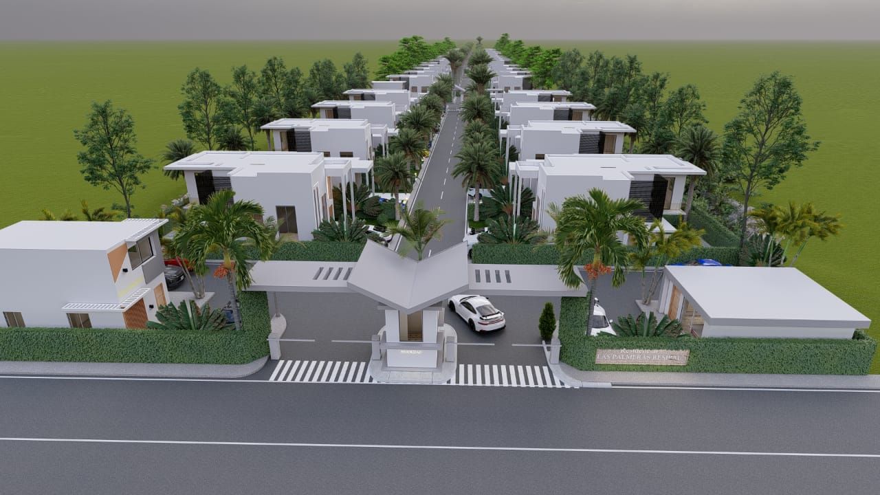 Villas modernas de 2 y 3 habitaciones en Punta Cana