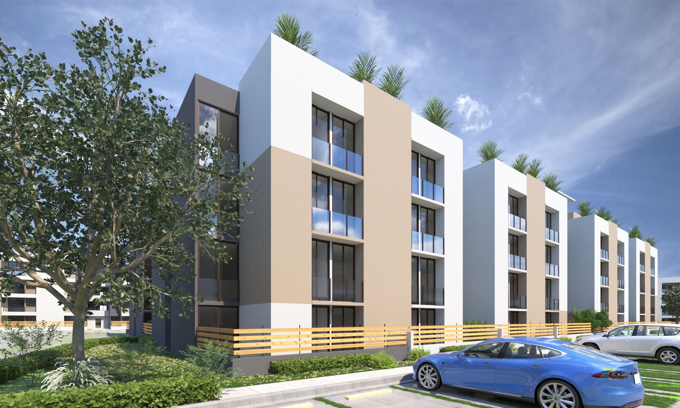Un Complejo Residencial Integrado entre Naturaleza, Vivienda y Comercio