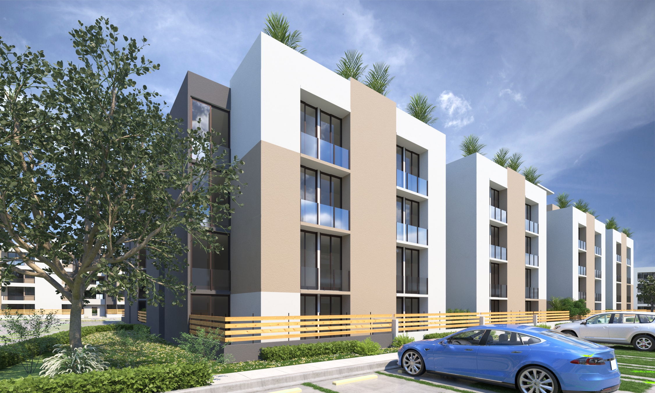 Un Complejo Residencial Integrado entre Naturaleza, Vivienda y Comercio