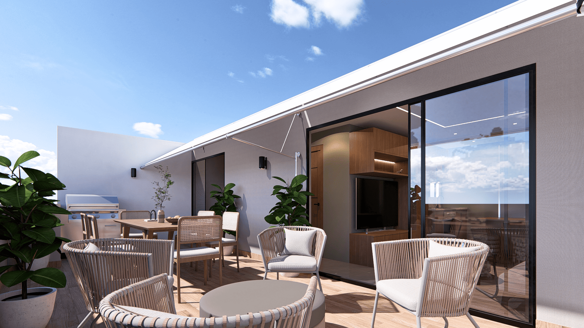 Proyecto residencial con vivienda área de terrazas y apartamento estudio — foto 5
