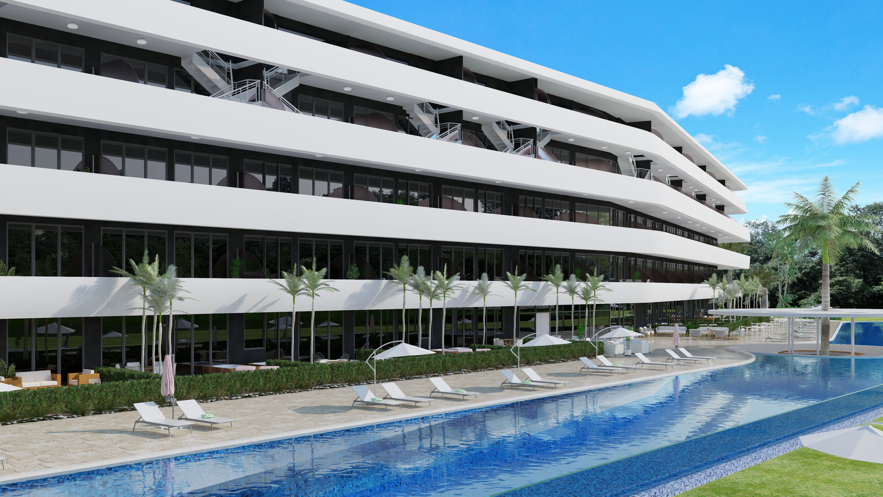 Apartamentos elegantes con vista al campo de golf