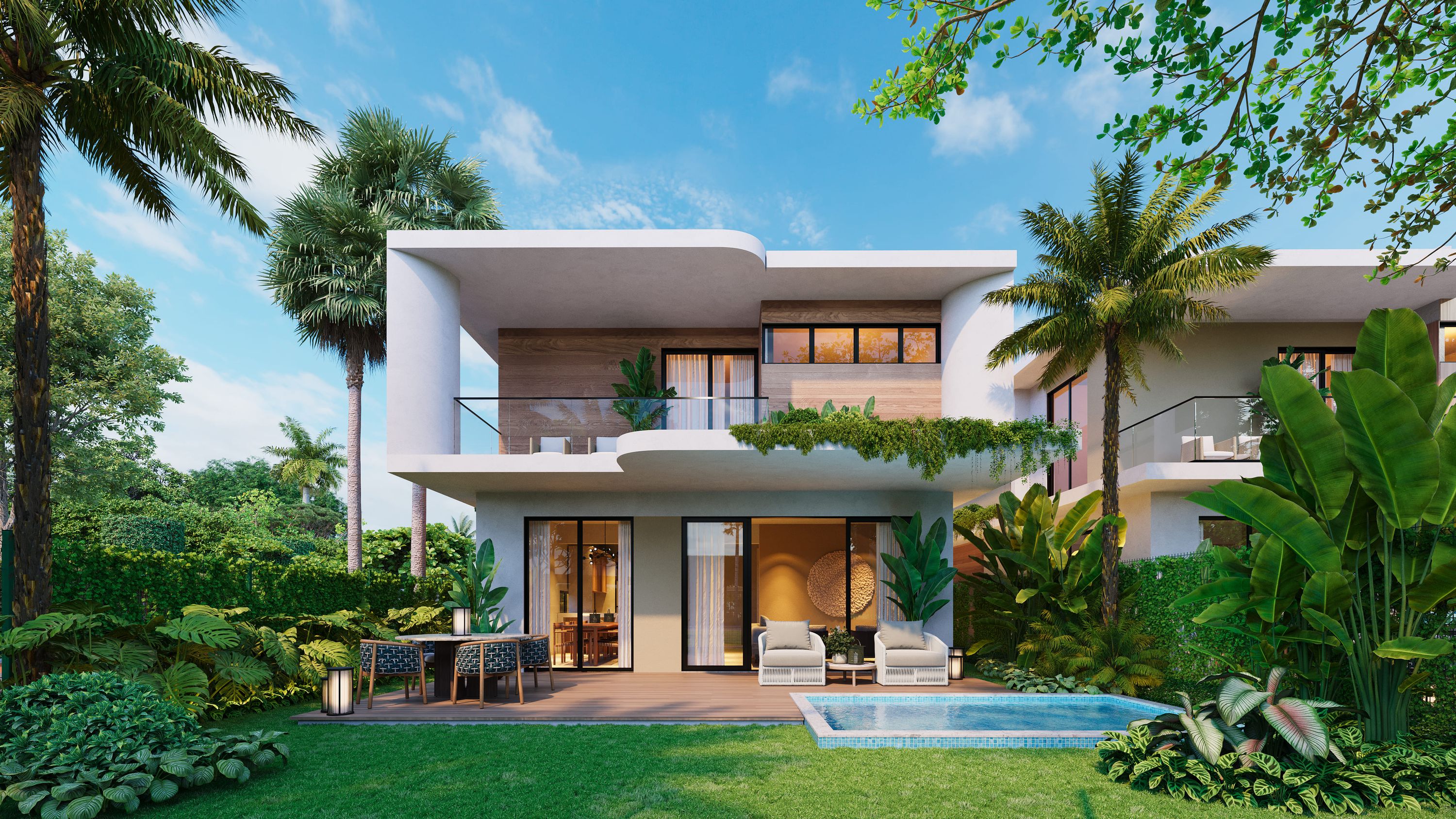 VILLAS EN PUNTA CANA 3 HABITACIONES CON LOBBY — foto 5